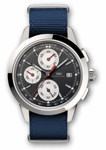 IWC Ingenieur Chronograph Custom Stainless Steel / Black-Silver-Red / NATO IW3808-DJ (IW3808DJ)